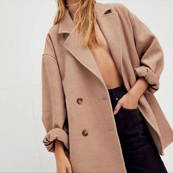 NWT! Free People Oversized Blazer, L - Picture 1 of 16